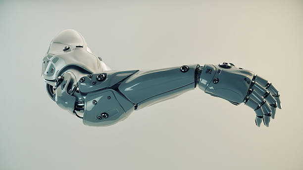 Strong stylish futuristic robot arm prosthesis